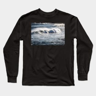 White horses and spray 2 Long Sleeve T-Shirt